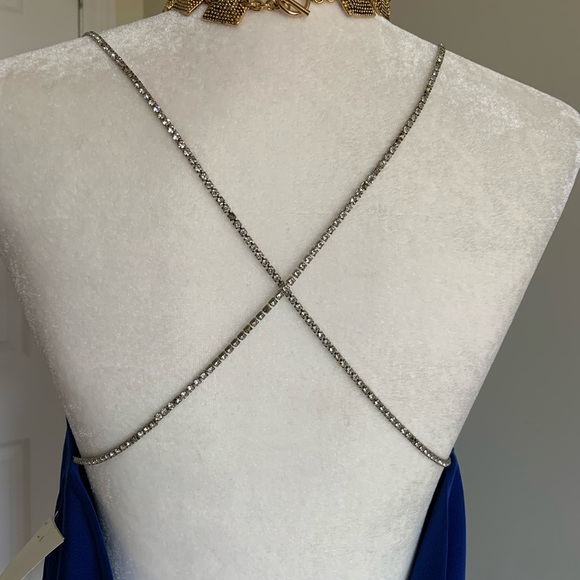 Sexy Backless Blue Dress - Medium - Picture 3 of 9